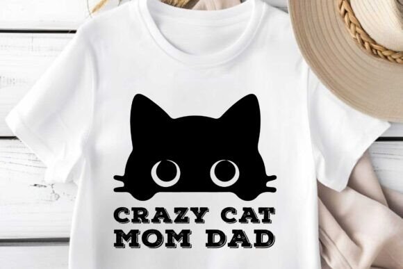 Crazy Cat Mom Dad SVG PNG Sublimation Design Review