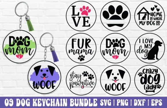 Dog Mom Keychain SVG Bundle Review for Real Embroidery Use