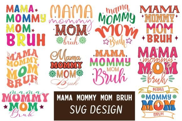 Mama Momny Mom Bruh SVG BUNDLE Review for Real Embroidery Projects