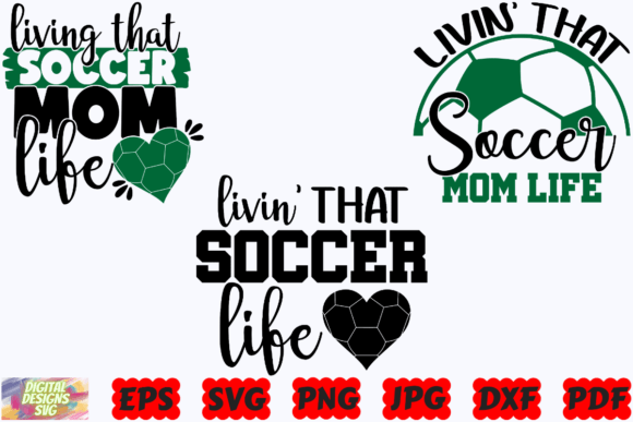 Soccer Mom SVG Design for Real Embroidery Projects